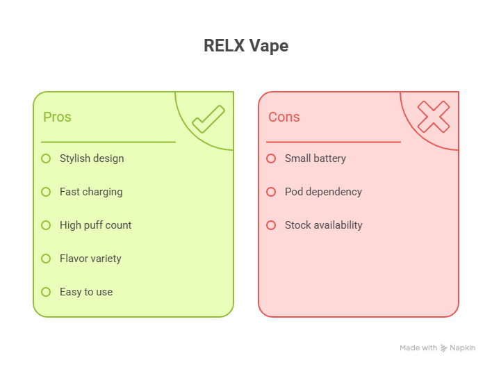 RELX Infinity 2 Review: Features, Performance, and Value Explained 3 Relx vape infinity 2-Pros and cons