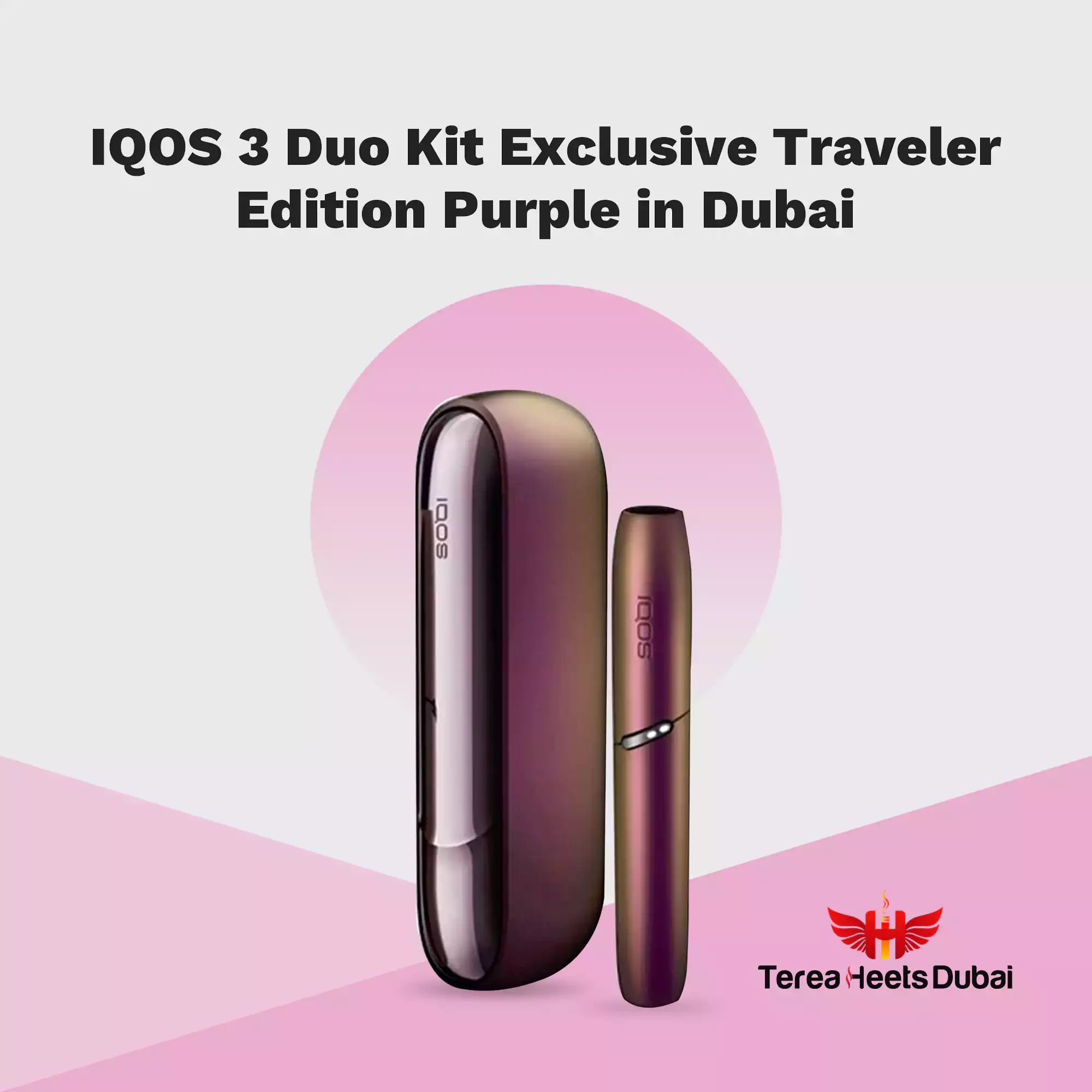 IQOS 3 Duo Kit Exclusive Traveler Edition Purple Dubai UAE