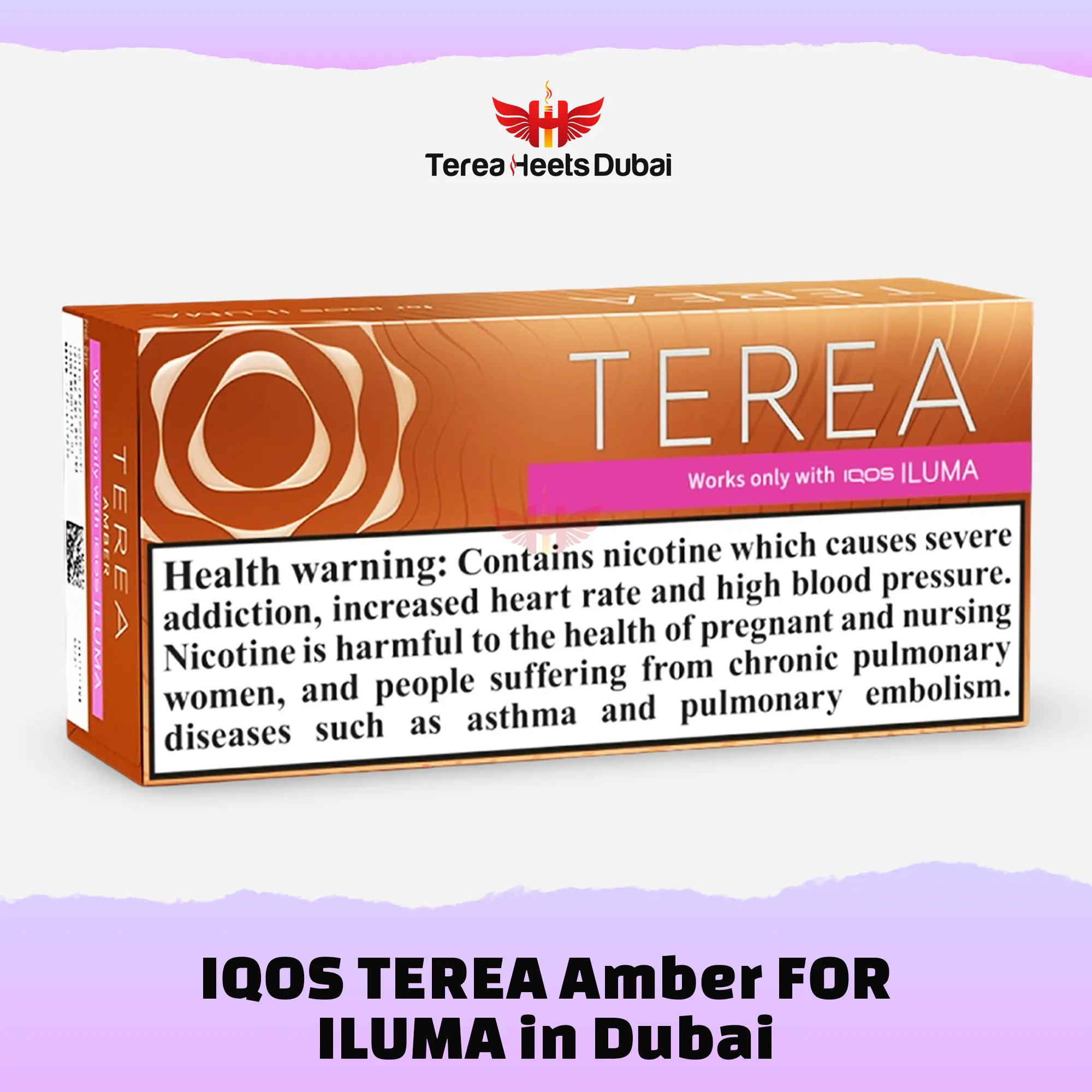 IQOS TEREA Amber Italy 1 IQOS TEREA Amber Italy flavor available in UAE for IQOS Smokers