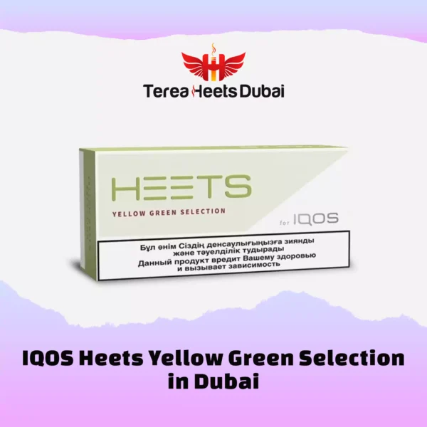 Iqos heets yellow green selection in dubai, ajman, sharjah, abu dhabi, rak in uae