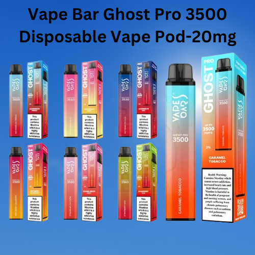 Vape bar ghost pro 3500 disposable vape pod-20mg