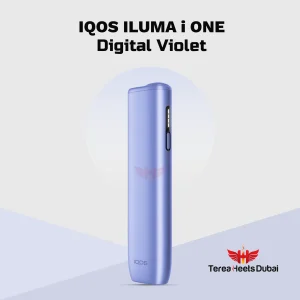 Home 29 IQOS ILUMA i One Digital Violet portable TEREA device displayed with its distinctive violet finish and contemporary styling