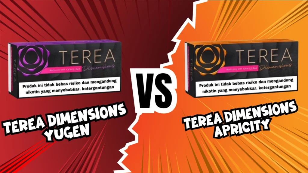 IQOS TEREA Dimensions Apricity vs Yugen