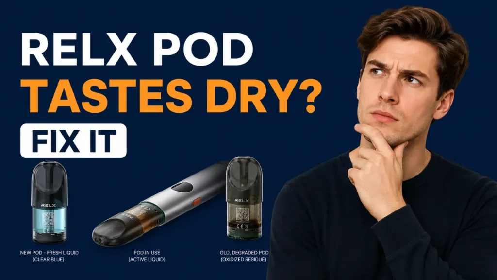 Brand New RELX Pod Tastes Dry on the First Hit? Here's the Exact Fix