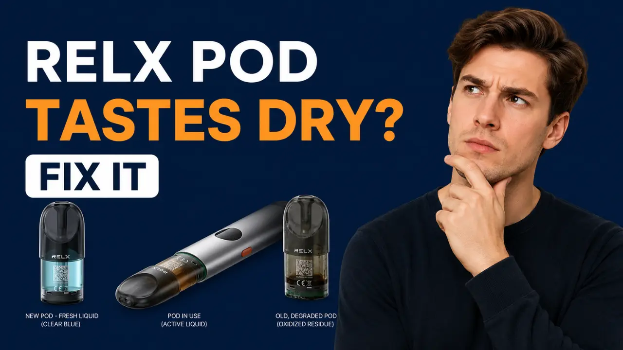 Brand New RELX Pod Tastes Dry on the First Hit? Here's the Exact Fix