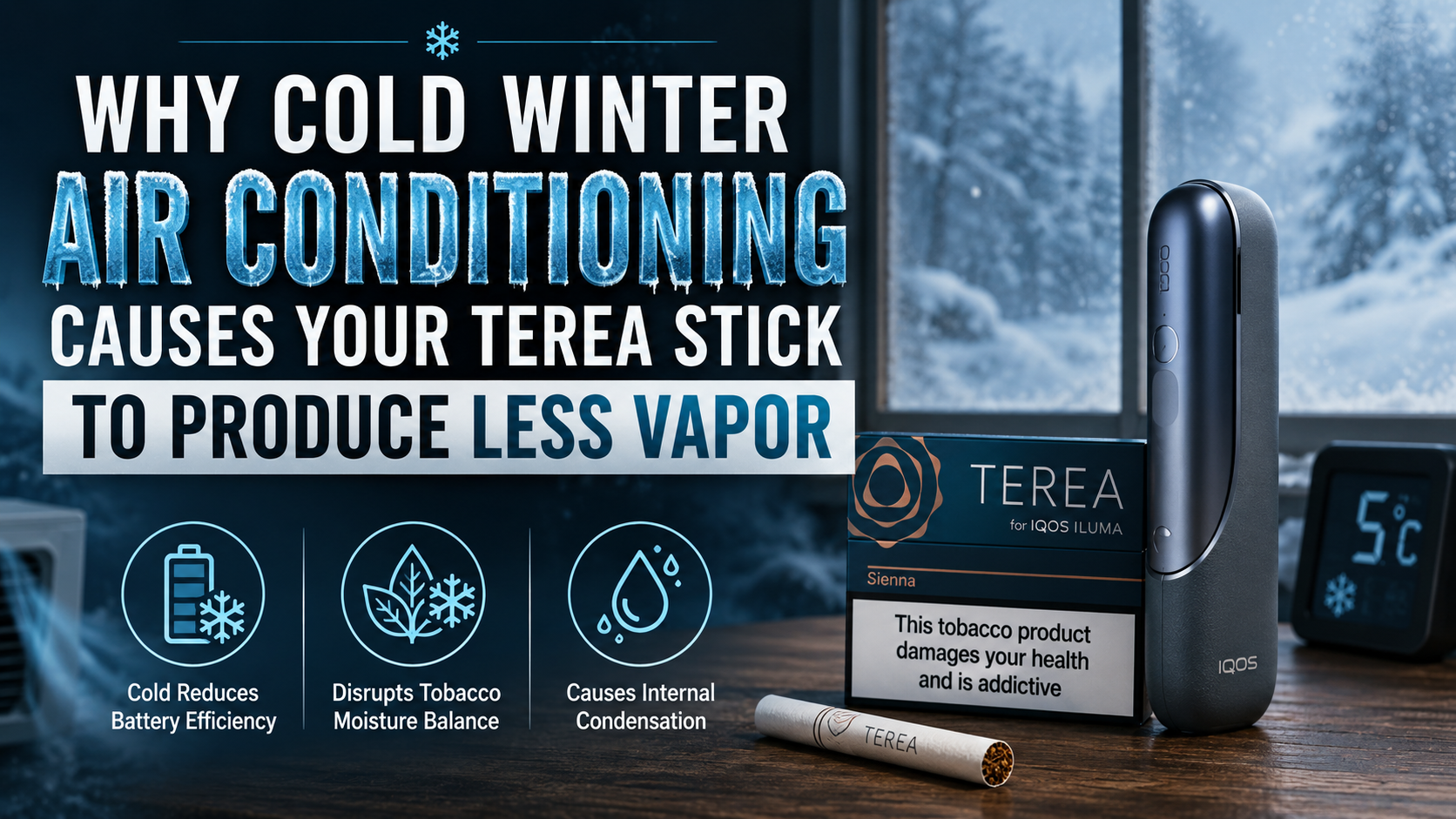 Why Cold Winter Air Conditioning Causes Your TEREA Stick to Produce Less Vapor