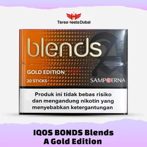 BLENDS A Gold Edition tobacco sticks for IQOS BONDS featuring a warm clove and honey flavor profile